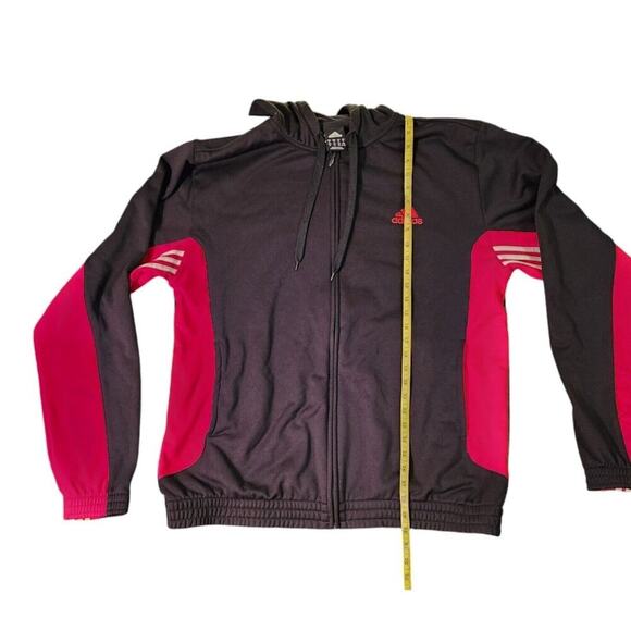 Adidas Mens Active360 Black & Red Full-Zip Hoodie Jacket XL - Picture 5 of 9